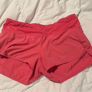 Lululemon Athletica Coral Athletic Shorts